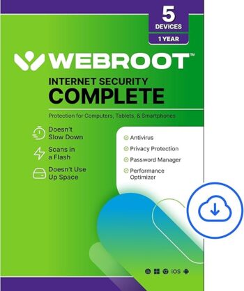 Webroot Internet Security Complete | 5 Device